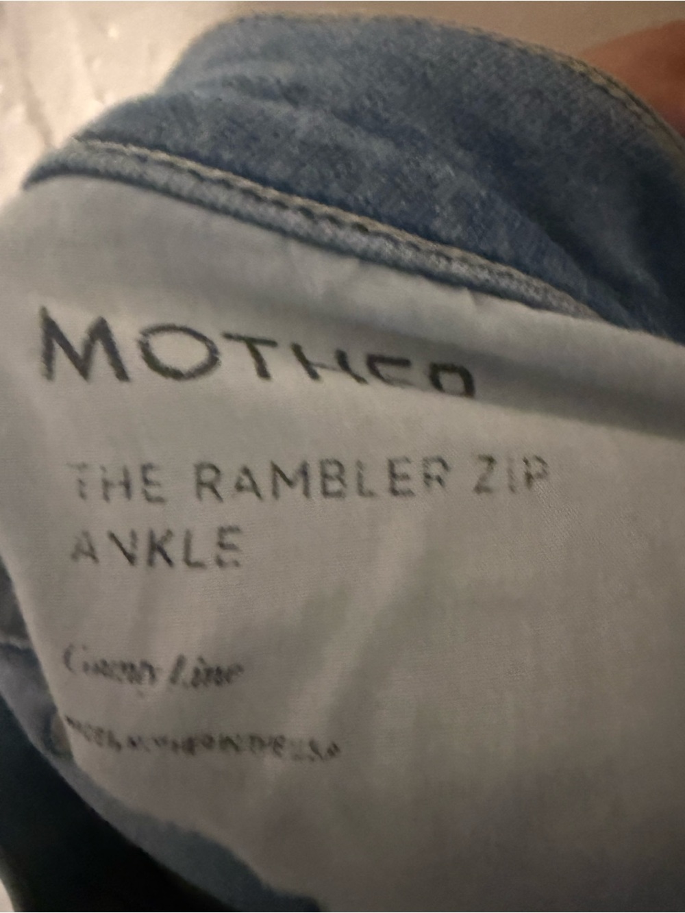 Mother Jeans The Rambler Zip Ankle in County Line - Picture 10 of 12